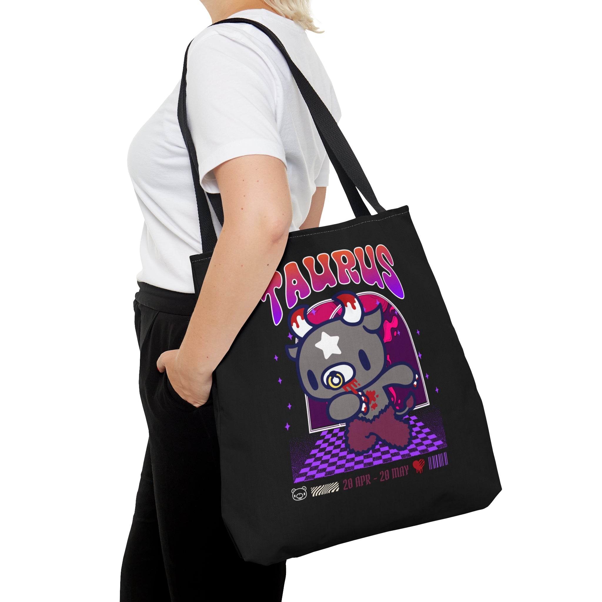 Gloomy Taurus  Zodiac Tote Bag